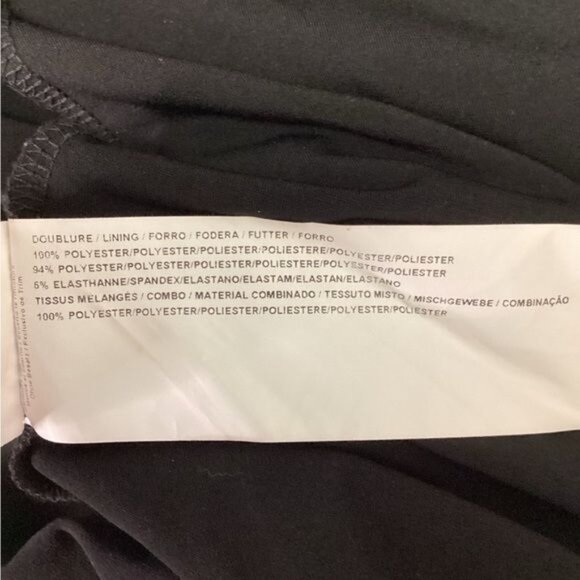 Joseph Ribkoff Women’s Mixed Media Open Front Faux Fur Trim Cardigan, Black, 8 - Picture 10 of 10